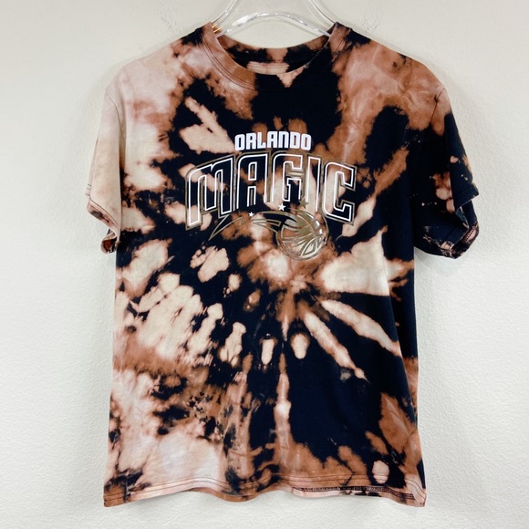 enemy ink Tops - NBA Orlando Magic Custom Bleached Graphic Tee Sz M
